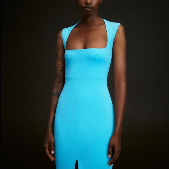 Solace London Sofia Maxi Dress in Blue - Picture 6 of 8